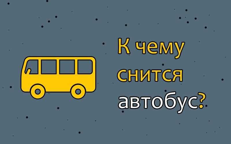 К чему снится автобус | sonmir