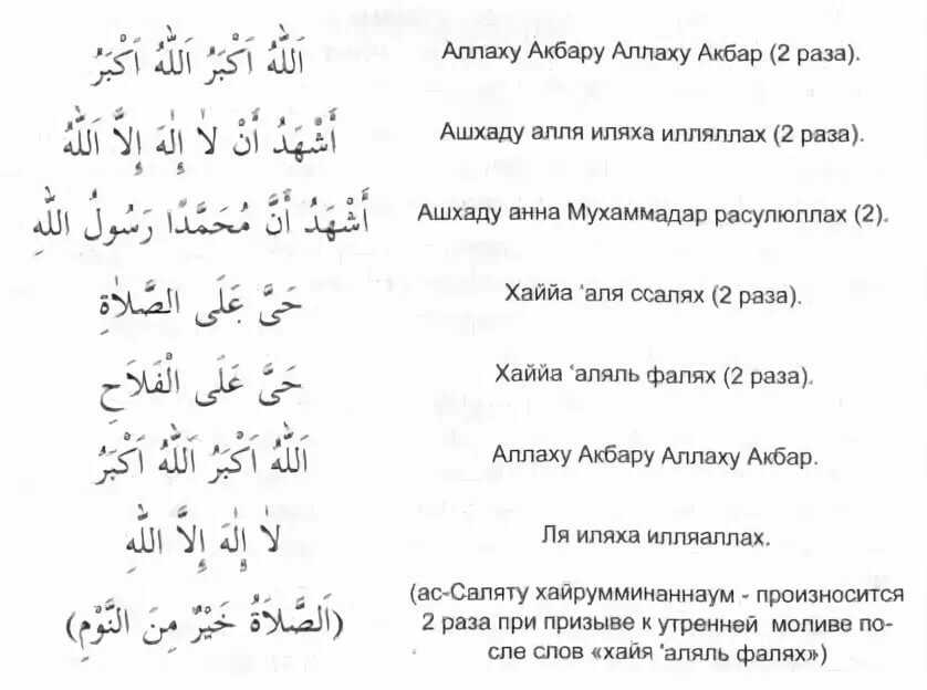 Глава 2. азан и икъама – блог одного мусульманина