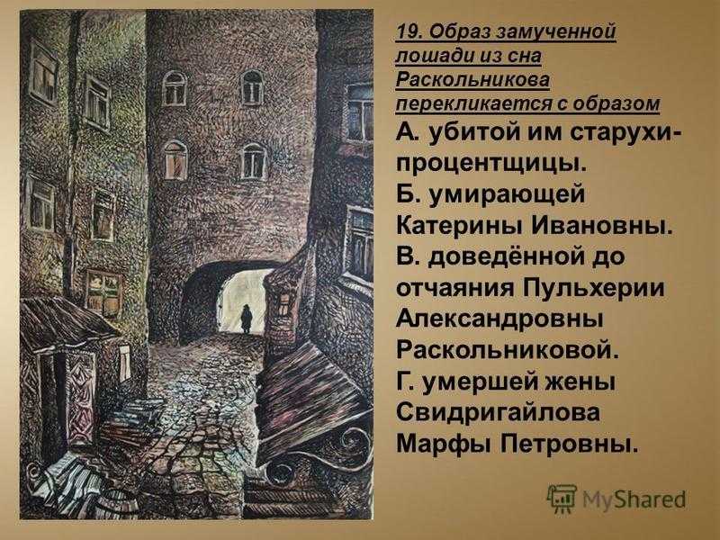 Роль снов в произведении «преступление и наказание» ф. м. достоевского