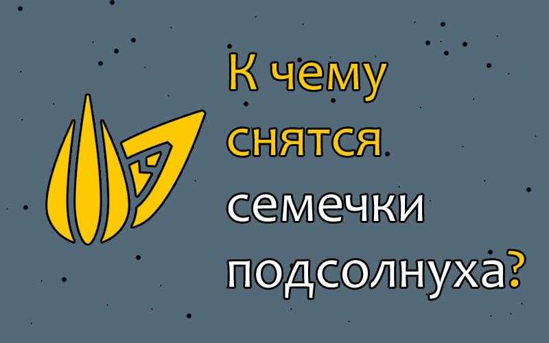 К чему снятся семечки, грызть семечки или жарить их? основные толкования - к чему снятся семечки подсолнуха - автор екатерина данилова - журнал женское мнение