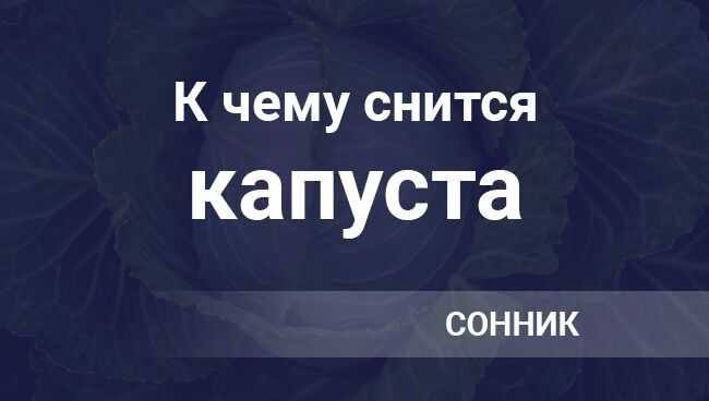 Каждое сновидение имеет свое толкование Если приснилась квашеная капуста, стоит разобраться в значении увиденного и принять меры во избежание негативных