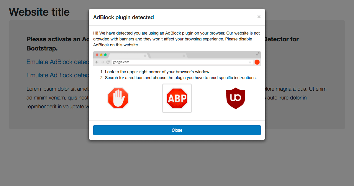 Как обойти обнаружение adblock на сайтах, которые невозможно обнаружить