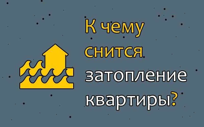 Чего ждать, если во сне соседи затопили?